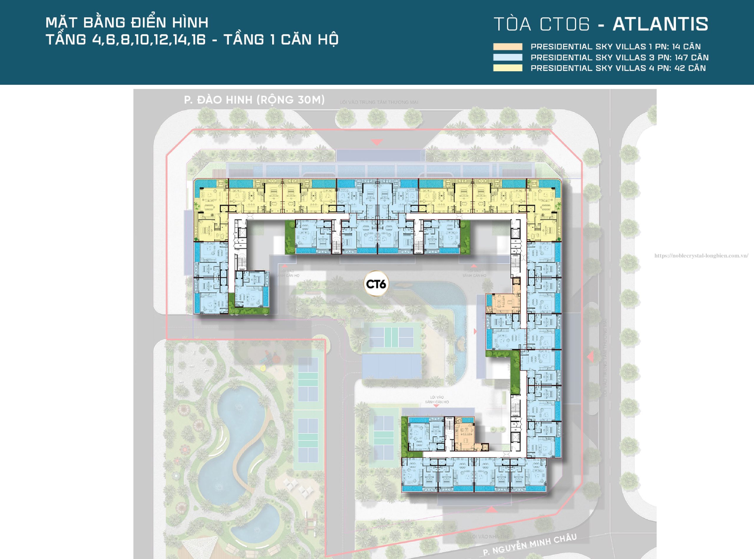 Mặt Bằng Toà Ct6 Atlantics 