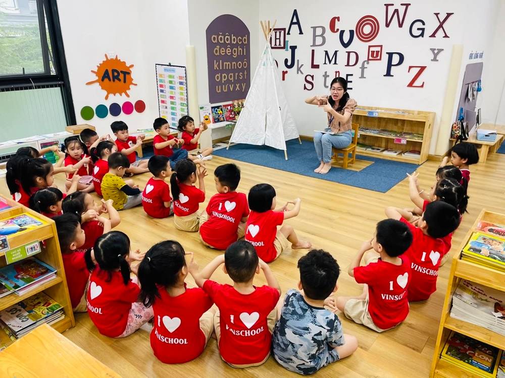 Trường mầm non chuẩn quốc tế cho các con theo học