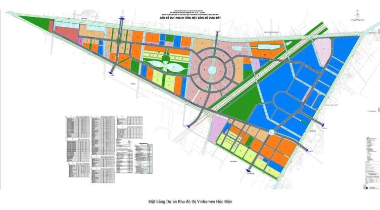 Mặt bằng tổng thể Vinhomes Hóc Môn